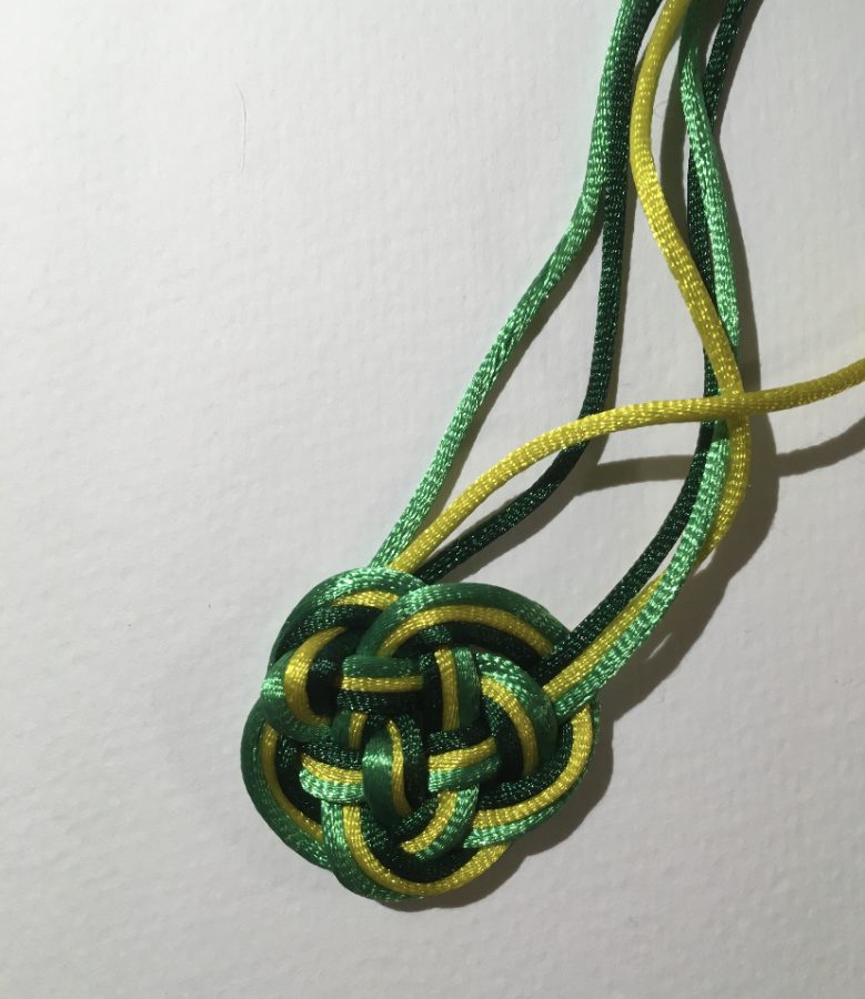 One of the knots tied by Elise Nass for the China Night festivities. 