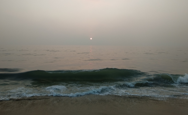 Daybreak on the Arabian Sea.