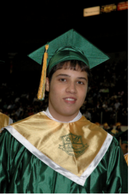 Levy’s graduation photo from 2009
