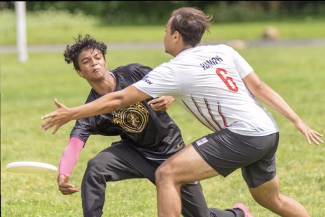 Junior Tej Murthy throws upfield past his defender. He recorded a team-high 56 assists this season.
