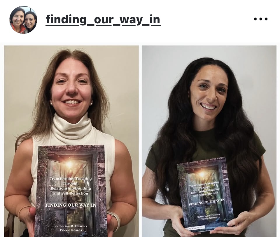 Dr. Heavers and Ms. Kearns holding their book.