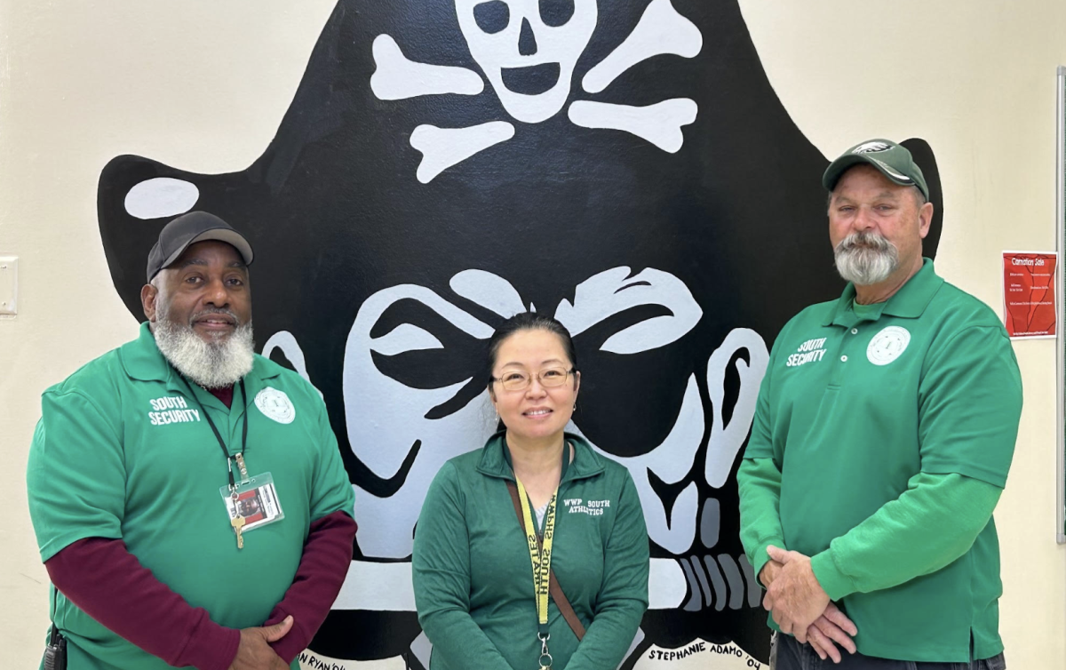 Security guards Mr. Kelvin Marzan, Ms. Cecilia Cartmill and Mr. Lloyd Oertel.
