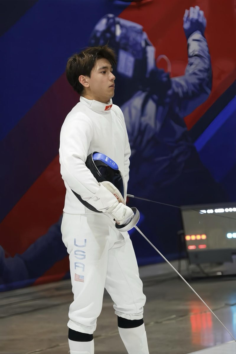 Mann getting ready to fence.
PROVIDED BY JAKE MANN ('26)